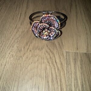 Elegant Multicolor Crystal Flower‎ Bracelet
